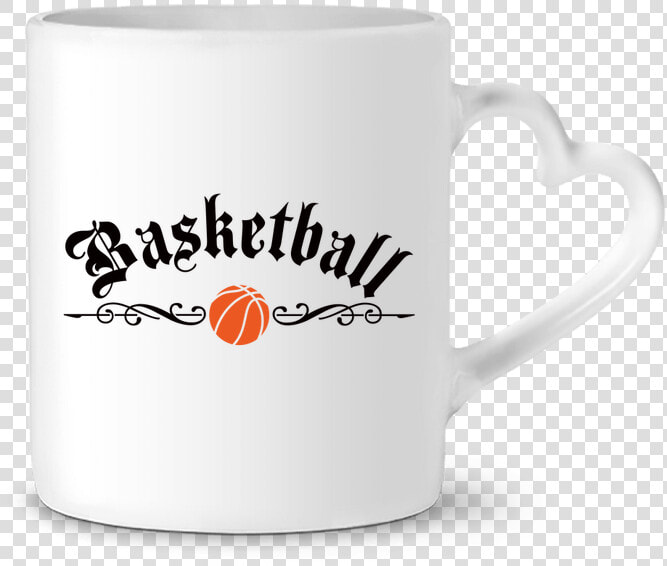 Mug Heart Basketball By Freeyourshirt   Mug  HD Png DownloadTransparent PNG