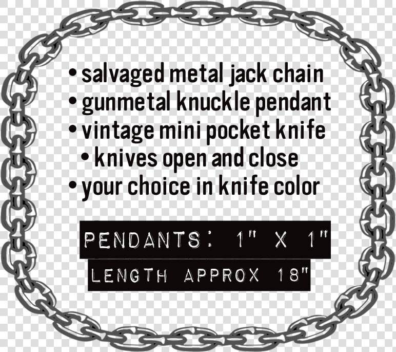 Necklace Made With Salvaged Industrial Jack Chain Featuring   Just For The Record  2010   HD Png DownloadTransparent PNG