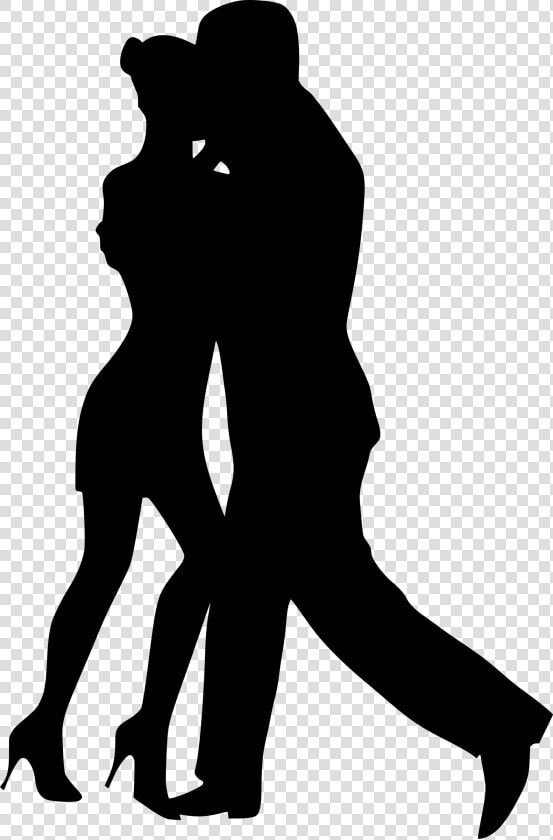 Silhouette Street Dance Clip Art   Dancing Couple Silhouette Drawing  HD Png DownloadTransparent PNG