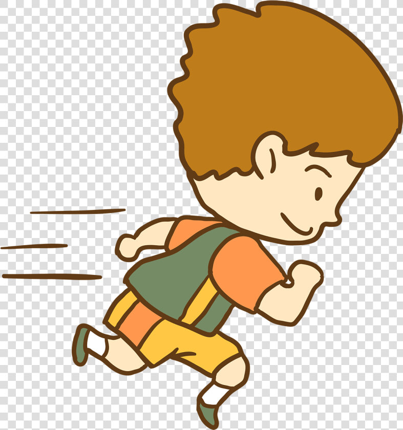 Running Cartoon Jogging Boy Runner   Cartoon Child Running  HD Png DownloadTransparent PNG