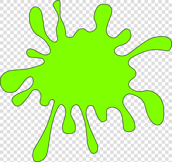 Lime Green Ink Spot Clip Art At Clker   Green Paint Splatter Clipart  HD Png DownloadTransparent PNG