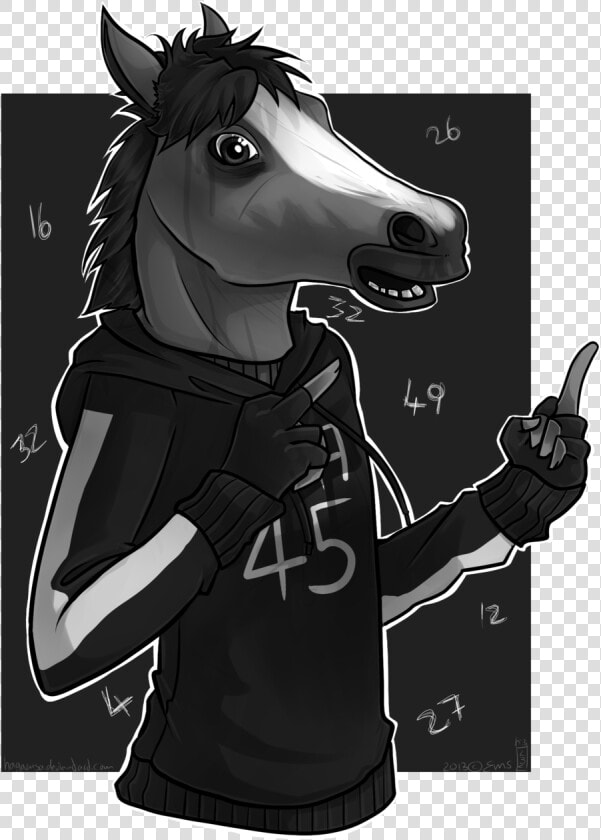 Cry Of Fear  Horse Mask  Crying  Fingers    Cry Of Fear Art  HD Png DownloadTransparent PNG