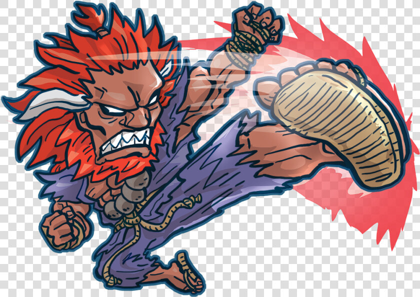 Akuma Sfv Oni Kick   Illustration  HD Png DownloadTransparent PNG