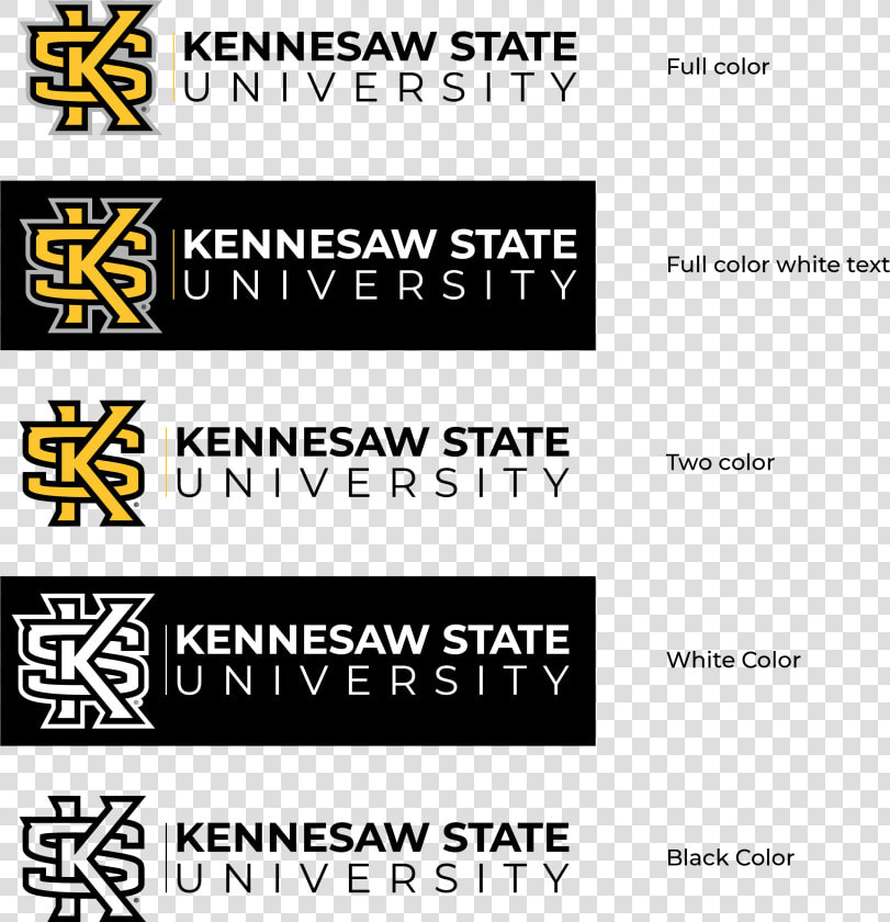 Horizontal Version   Kennesaw State University Logo  HD Png DownloadTransparent PNG