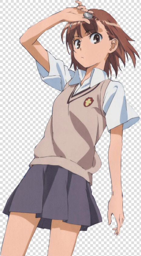 Kurisu Makise Steins   Misaka Mikoto With Gun  HD Png DownloadTransparent PNG