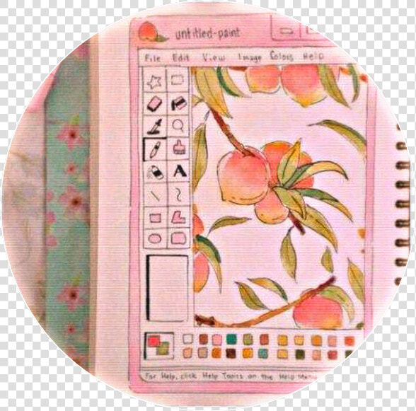  duraznos  durazno  peach  tumblr  dibujo  draw   Peach Aesthetic Icons  HD Png DownloadTransparent PNG