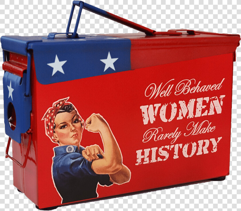 Rosie The Riveter Custom Ammo Can   Veterans Party Of America  HD Png DownloadTransparent PNG