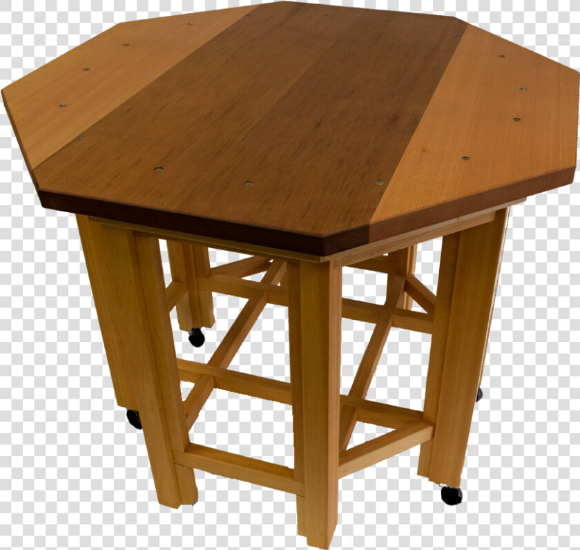 Octagon  Yellow Cedar  Red Cedar Table   End Table  HD Png DownloadTransparent PNG