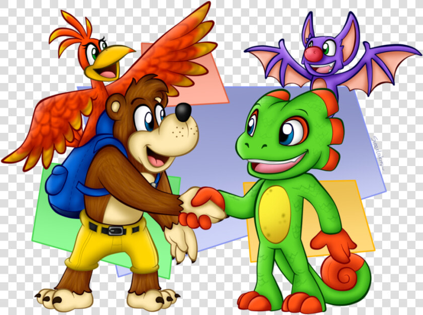 Also  Here Is Some Fan Art   Yooka Laylee Meets Banjo Kazooie  HD Png DownloadTransparent PNG