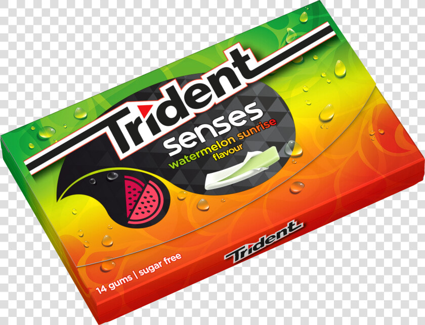 Top Images For Trident Clipper On Picsunday   Trident Senses Watermelon Sunrise  HD Png DownloadTransparent PNG