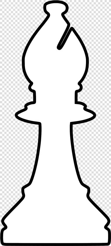 White Silhouette Chess Piece Remix Bishop   Alfil Clip   King Silhouette Chess Piece  HD Png DownloadTransparent PNG