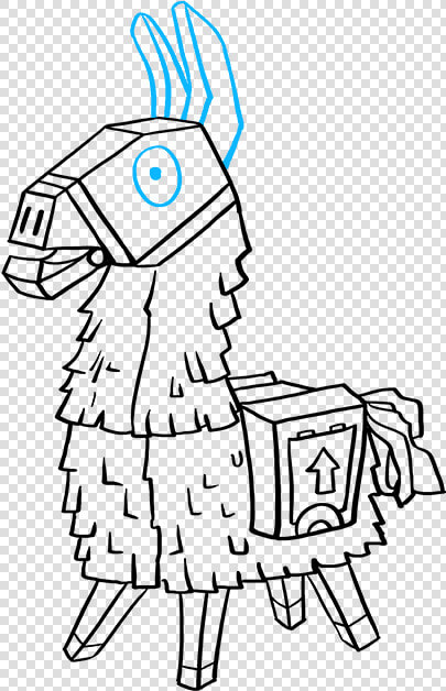 Fortnite Llama Clipart   Draw A Fortnite Llama  HD Png DownloadTransparent PNG