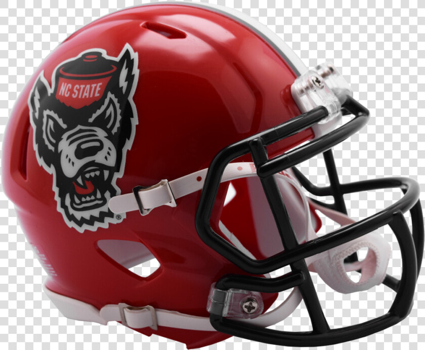 Nc State Wolfpack Riddell Red Wolfhead Replica Mini   Nc State Wolfpack Helmet  HD Png DownloadTransparent PNG