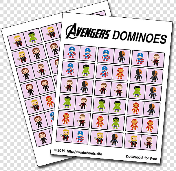 Avengers Endgame Dominoes  HD Png DownloadTransparent PNG