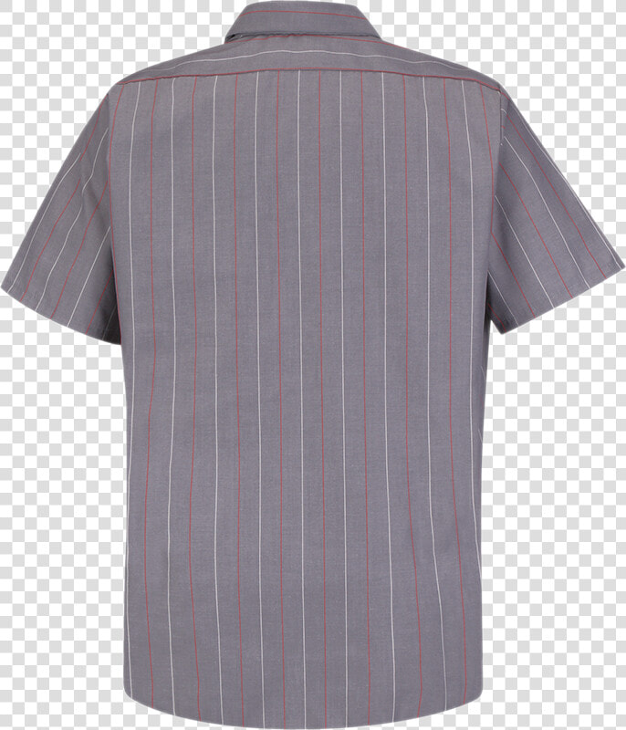 Men S Short Sleeve Industrial Stripe Work Shirt   Polo Shirt  HD Png DownloadTransparent PNG