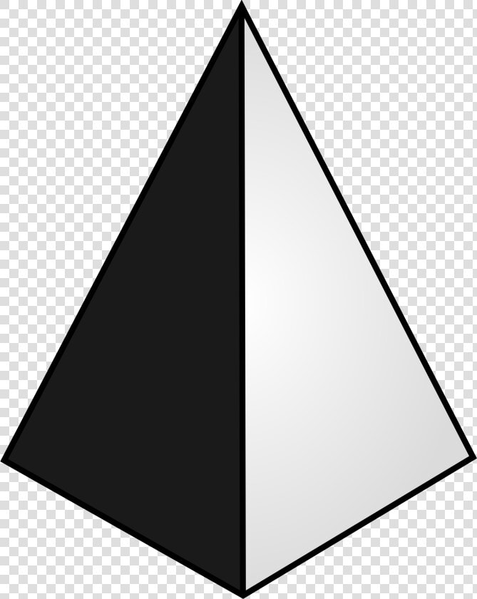 Pyramid   Black And White Pyramid  HD Png DownloadTransparent PNG