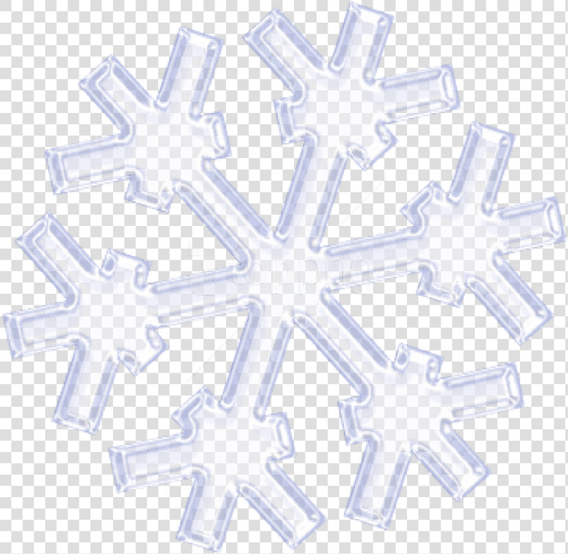 Transparent Simple Snowflake Png Clipart   Flocon De Neige Silhouette  Png DownloadTransparent PNG