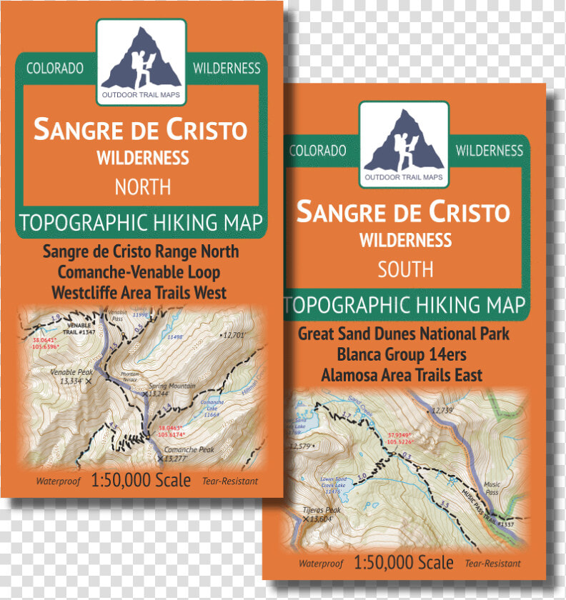 Sangre De Cristo Wilderness Map Pack   Map  HD Png DownloadTransparent PNG