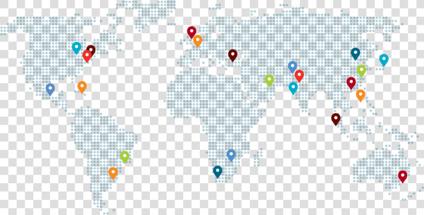 World Map Showing Office Locations   Map  HD Png DownloadTransparent PNG