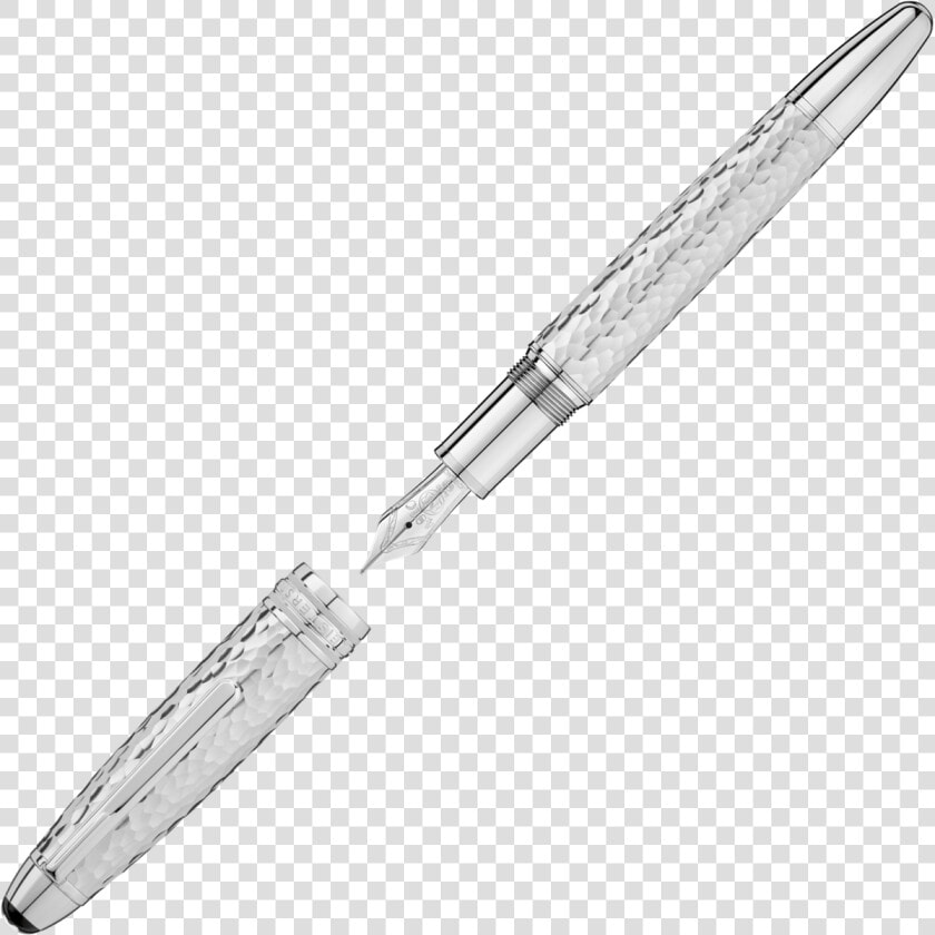 Meisterstã¼ck Martelã© Sterling Silver Fountain Pen   Montblanc Meisterstuck Martele Sterling Silver Roller  HD Png DownloadTransparent PNG