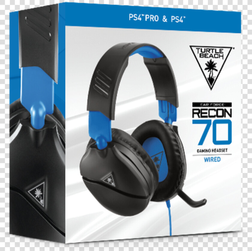 Turtle Beach Ear Force Recon 70 Wired Gaming Headset   Turtle Beach Recon 70  HD Png DownloadTransparent PNG