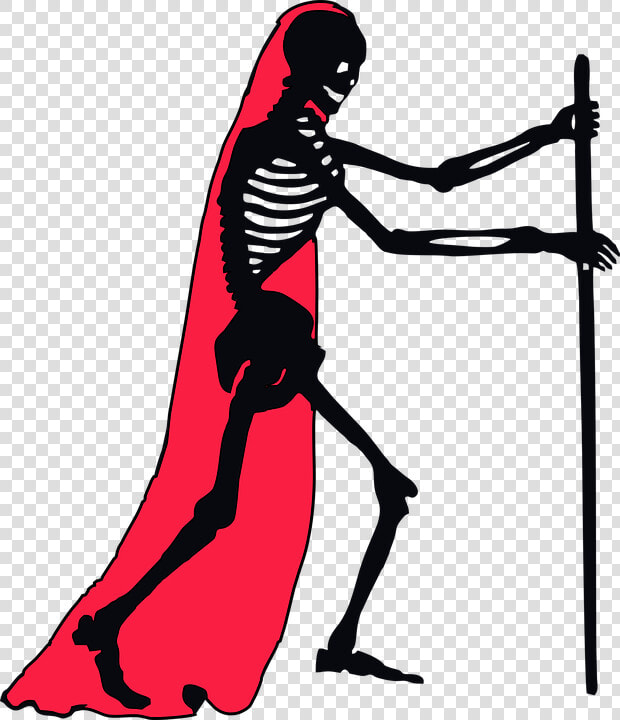 Skeleton  Bones  Horror  Halloween  Spooky  Staff   Clip Art  HD Png DownloadTransparent PNG