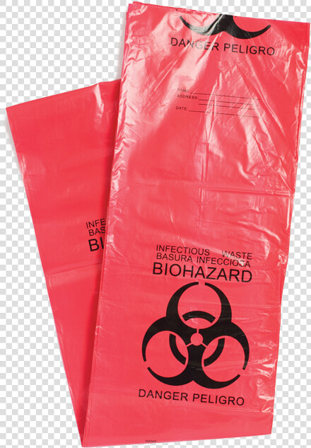 Red Biohazard Infectious Waste Bags   Biohazard Symbol  HD Png DownloadTransparent PNG