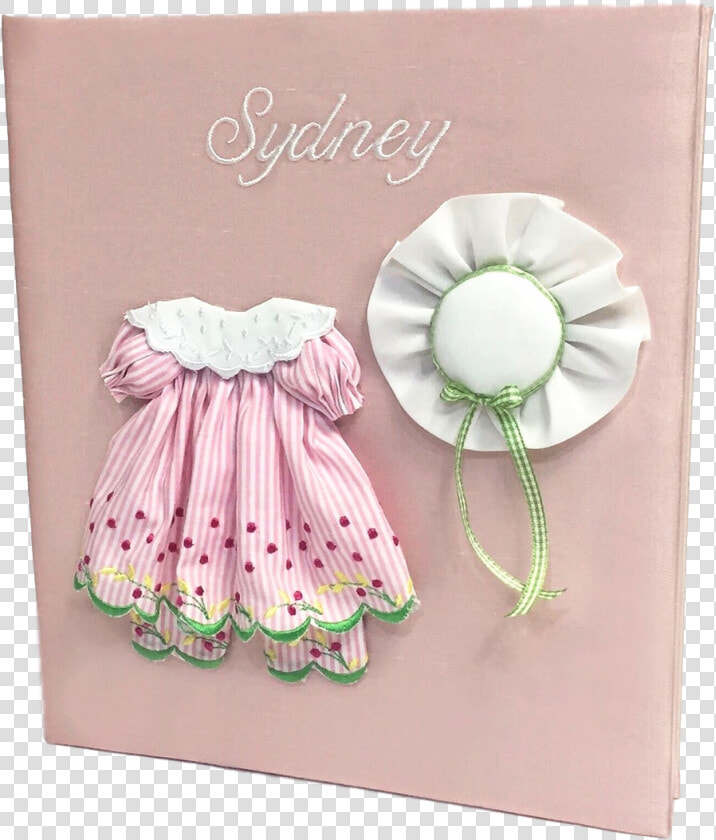 Pinafore Baby Dress  amp  Hat Baby Memory Book   Greeting Card  HD Png DownloadTransparent PNG