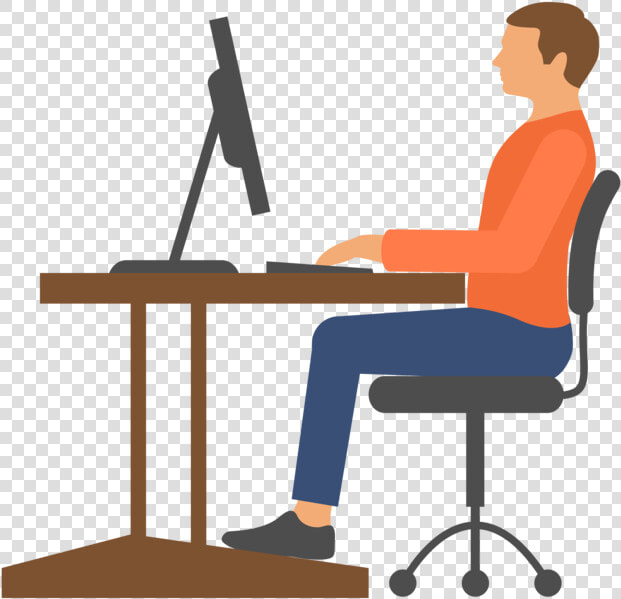 Correcting Desk Posture Video Tutorial Dr Chris   Desk Posture  HD Png DownloadTransparent PNG