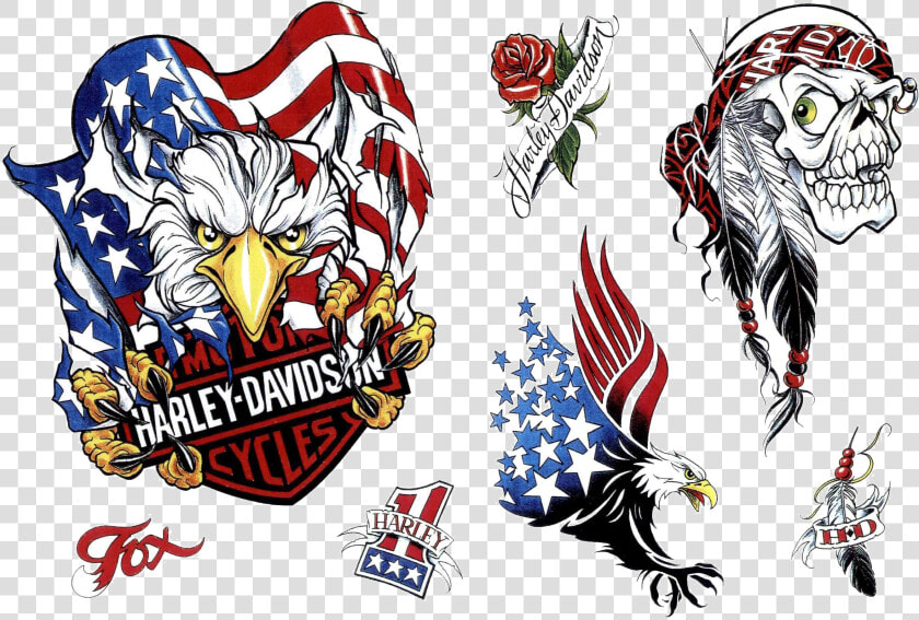 Tattoo Eagle Harley davidson American Snake Desert   Bald Eagles Harley Davidson  HD Png DownloadTransparent PNG