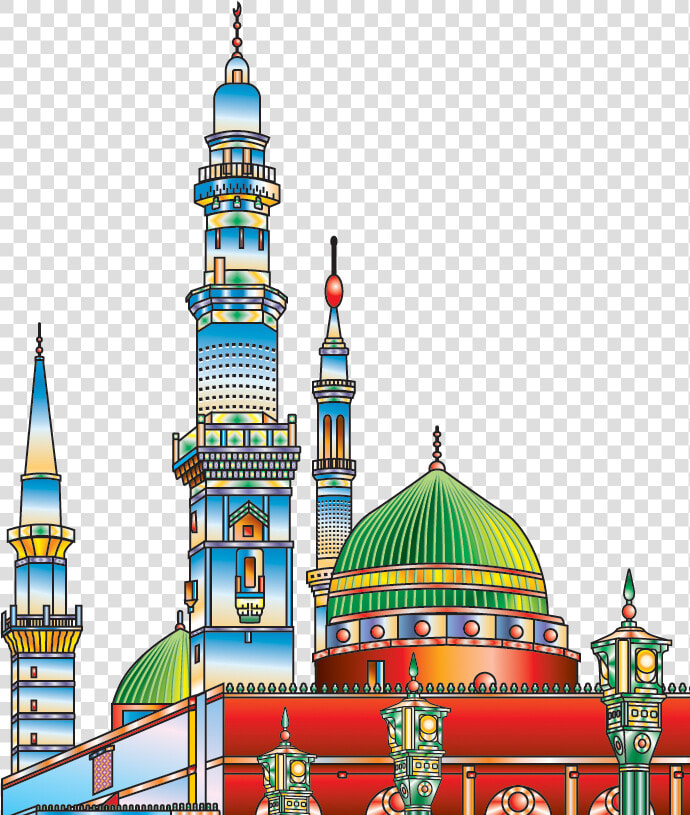 Vector Madina Png Art   Gumbad E Khizra Png Hd  Transparent PngTransparent PNG