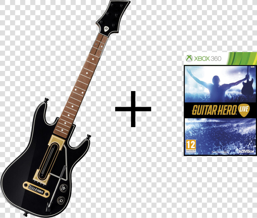 Guitar Hero Guitar Xbox   Guitar Hero Live 2015 Xbox 360  HD Png DownloadTransparent PNG