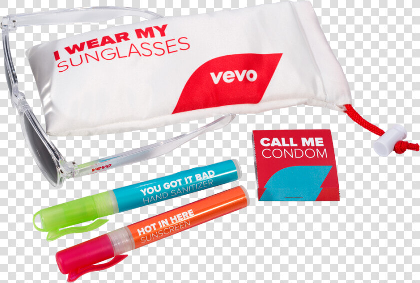 Vevo   Axis Promotions   Coachella Img18272   Promotional Items Survival Kit  HD Png DownloadTransparent PNG