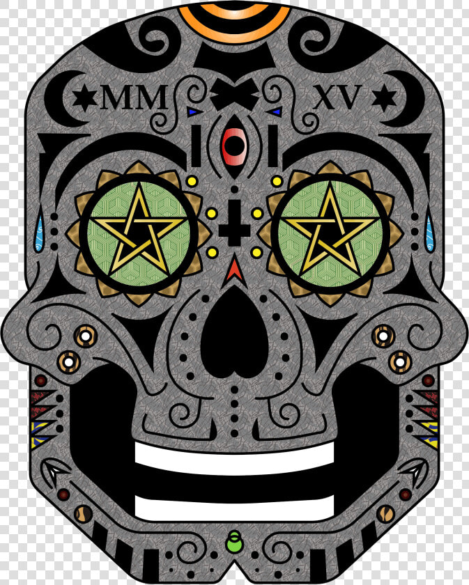 Ornate Sugar Skull   Calavera  HD Png DownloadTransparent PNG