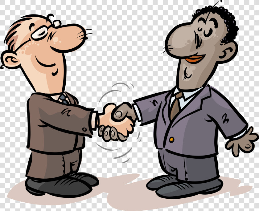 Transparent Handshake Clipart Png   Cartoon Handshake  Png DownloadTransparent PNG