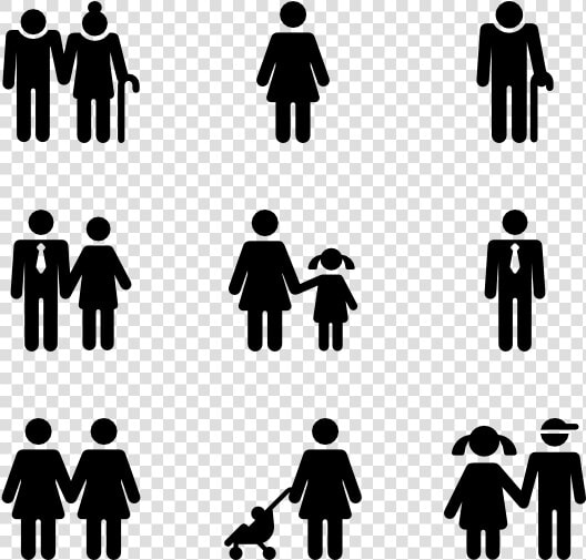 Vector Types Families   Types Of People Icon  HD Png DownloadTransparent PNG