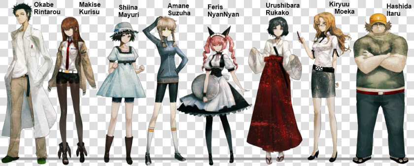 Steins Gate Characters Height  HD Png DownloadTransparent PNG