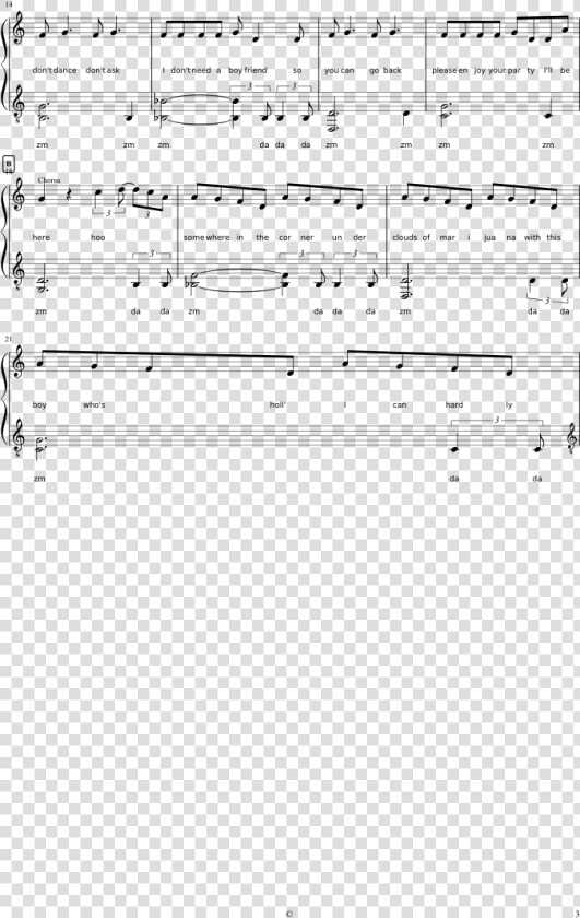 Transparent Alessia Cara Png   Sheet Music  Png DownloadTransparent PNG