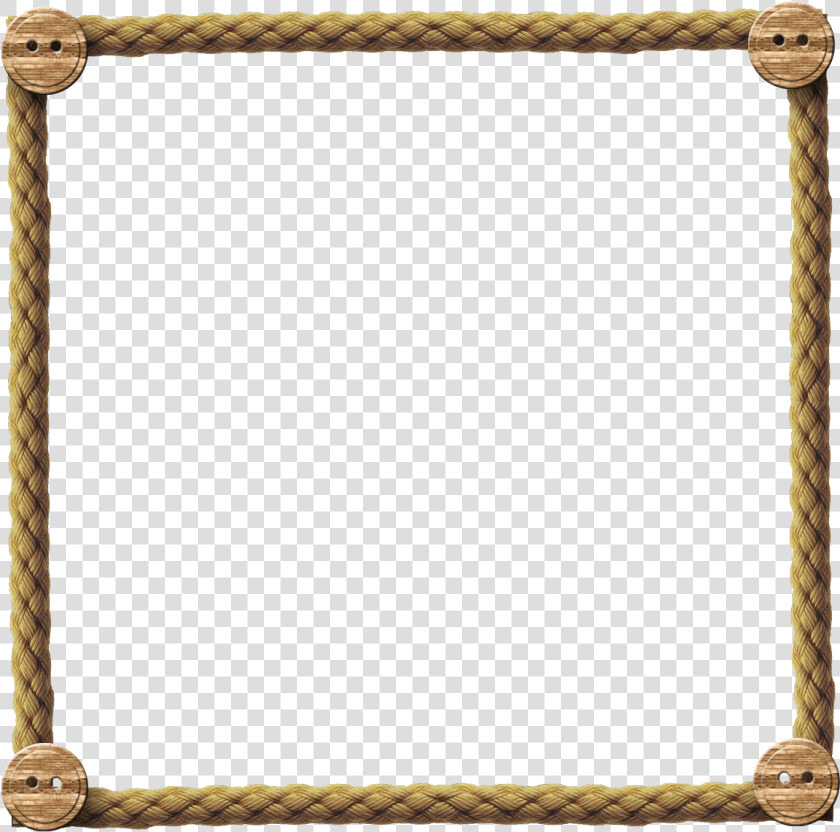 Marco De Cuerda   Rope Border Frame Png  Transparent PngTransparent PNG