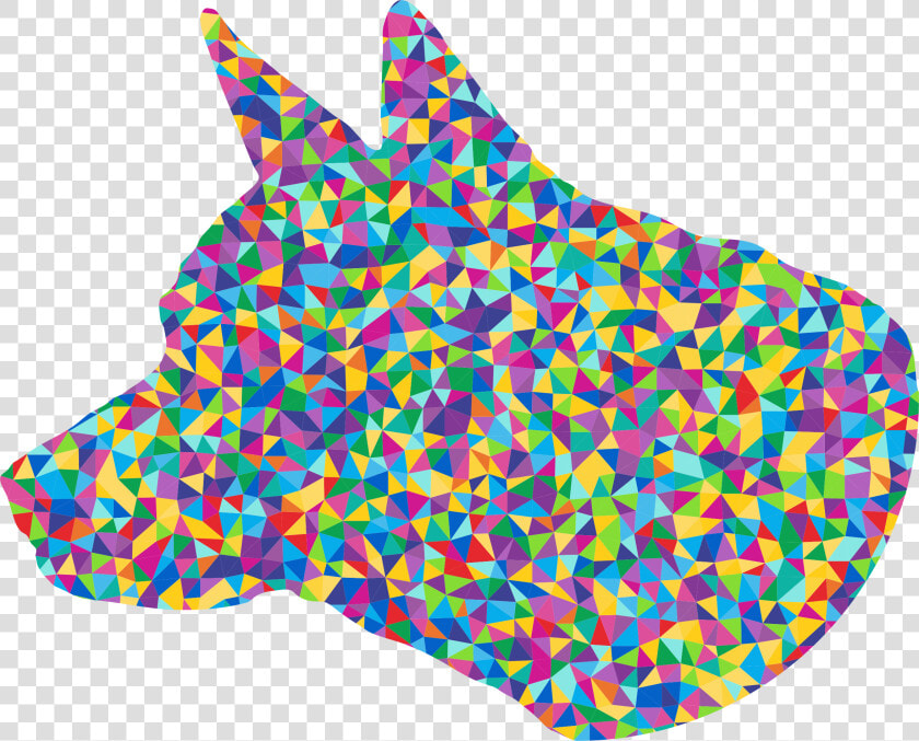 Low Poly Prismatic Dog Head Silhouette Clip Arts   Clip Art  HD Png DownloadTransparent PNG