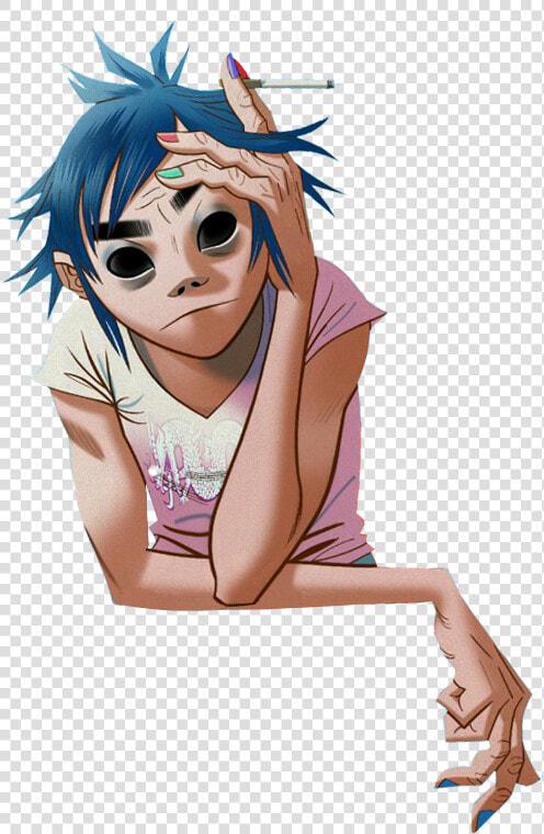 Tumblr A Small Masterpost   Gorillaz 2d Header  HD Png DownloadTransparent PNG