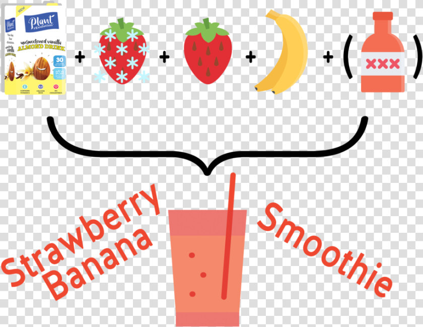 Strawberry Banana Smoothie  HD Png DownloadTransparent PNG