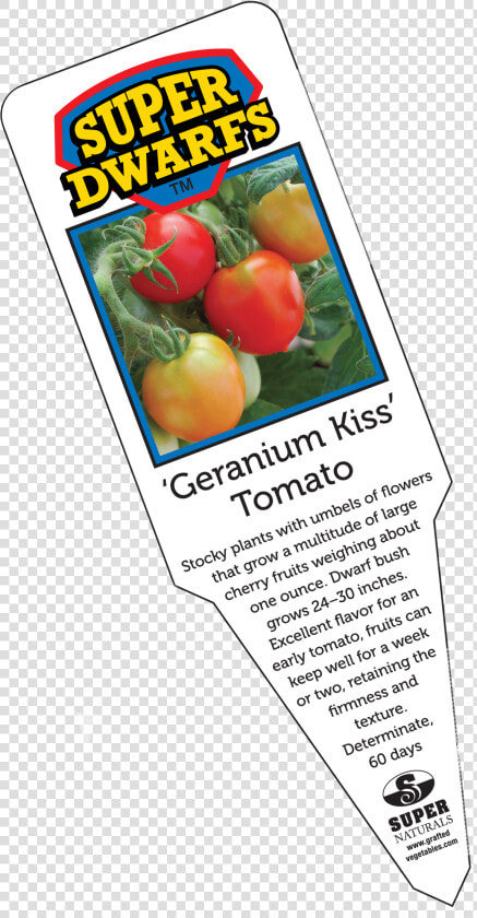 Geranium Kiss Tomato Label   Cherry Tomatoes  HD Png DownloadTransparent PNG