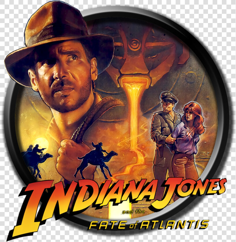 82us5q   Indiana Jones And The Fate Of Atlantis Game Poster  HD Png DownloadTransparent PNG