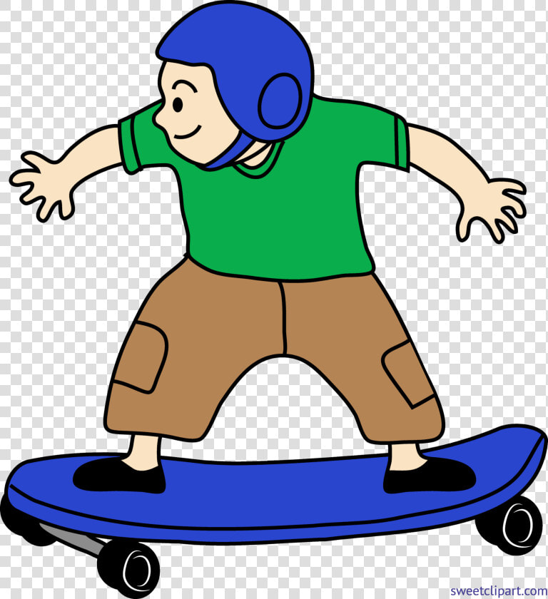 Skateboard Clip Little Kid   Skateboarding Clipart  HD Png DownloadTransparent PNG