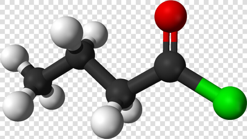 Butyryl Chloride 3d Balls   Meme On Organic Chemistry  HD Png DownloadTransparent PNG