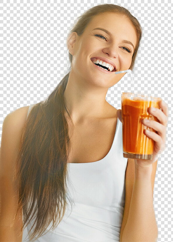 Woman Drinking Carrot Juice   Remedio Para Regular La Regla  HD Png DownloadTransparent PNG