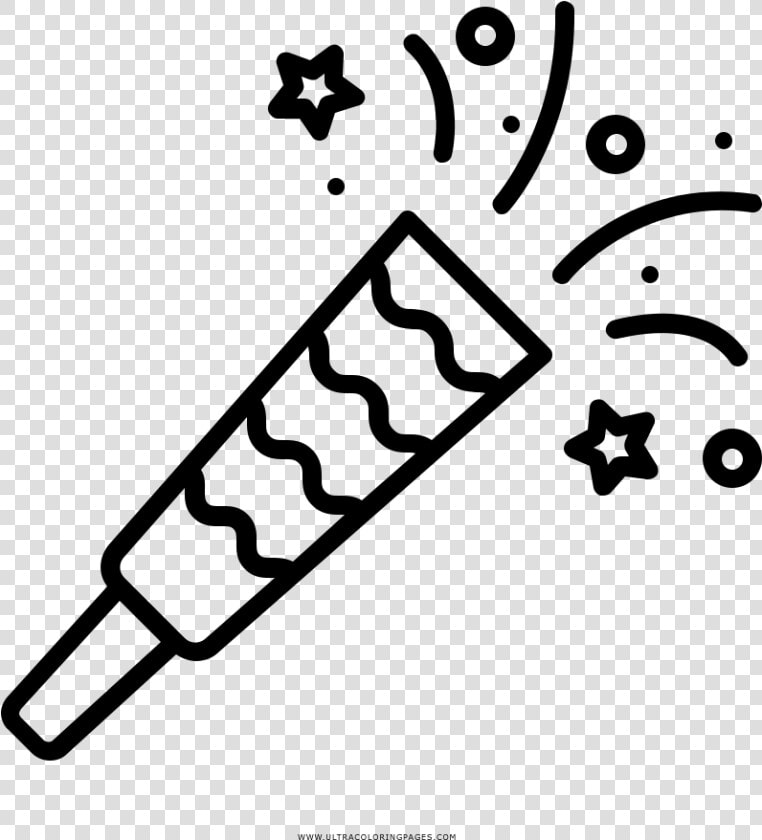 Party Blower Coloring Page   3 5 Mm Jack Icon  HD Png DownloadTransparent PNG