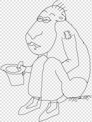 Beggar Drawing Cartoon   Sketch  HD Png DownloadTransparent PNG