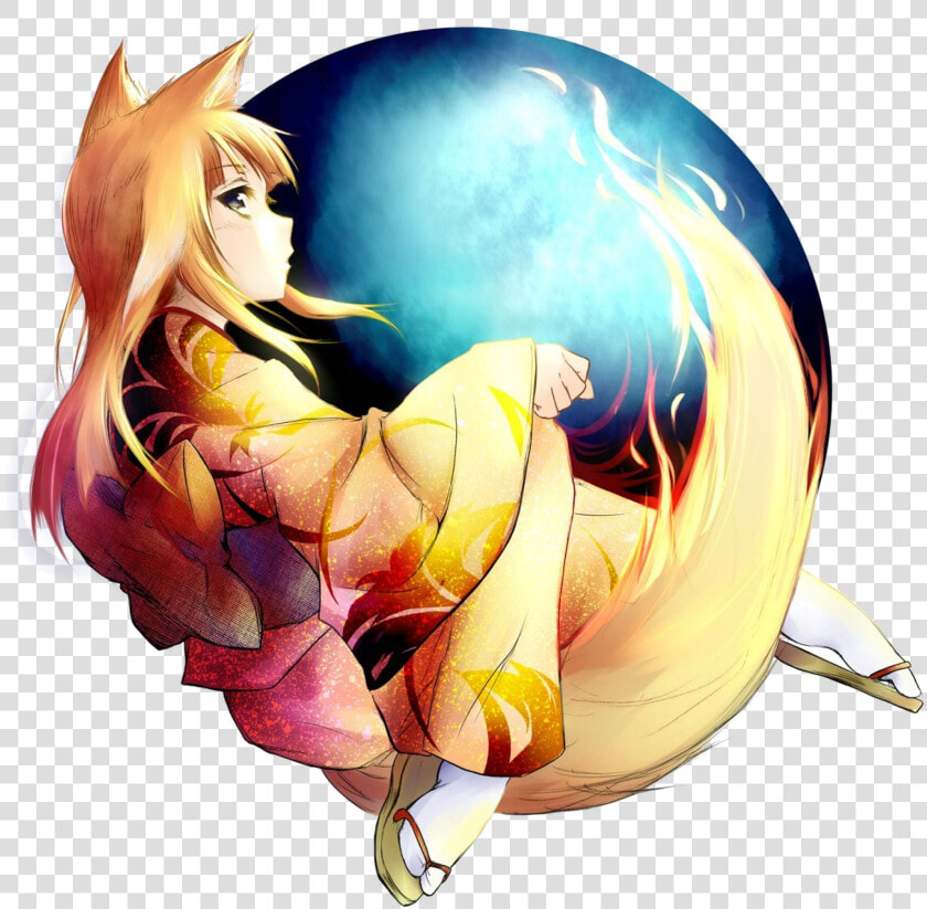 Firefox Drawing Red Tailed   Google Chrome Anime Girl  HD Png DownloadTransparent PNG